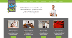 Desktop Screenshot of massagepraktijktomspil.nl