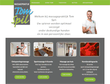 Tablet Screenshot of massagepraktijktomspil.nl